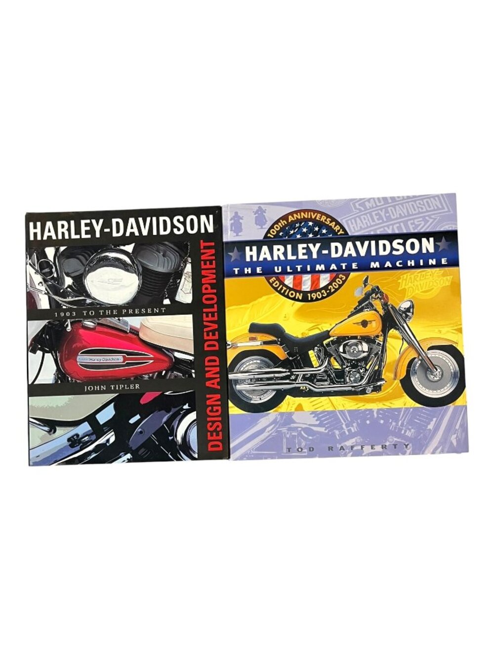 Harley Davidson Hard Cover Books - Design and Development / 100th Anniversary